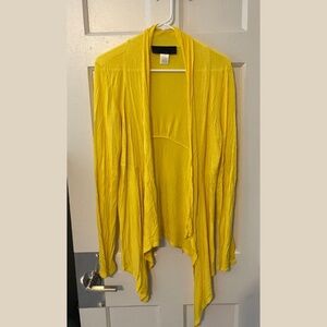 Long Yellow Cardigan